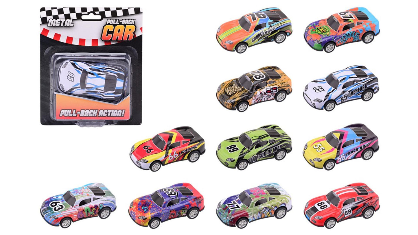 Race Car Metal en la tarjeta de ampolla