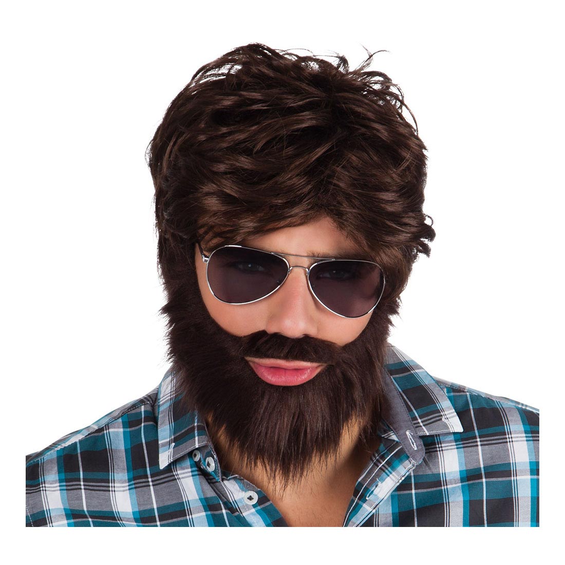 Boland parrucca con barba e baffi