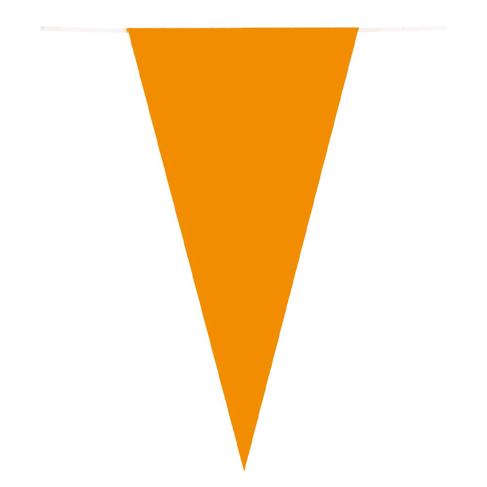 Línea de bandera de papel naranja, 10mtr.