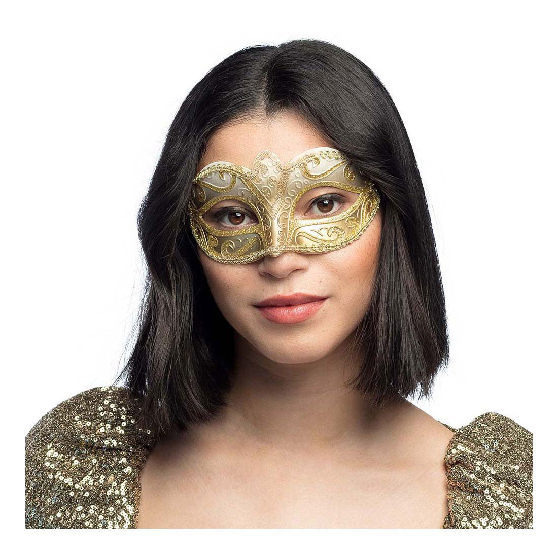 Boland Eye Mask Venecia Felina Gold