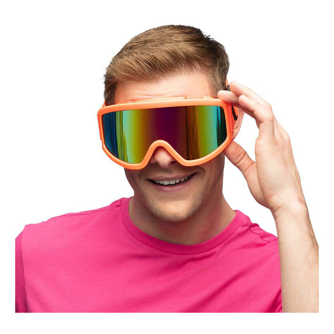 Occhiali da sci Boland Party arancione neon