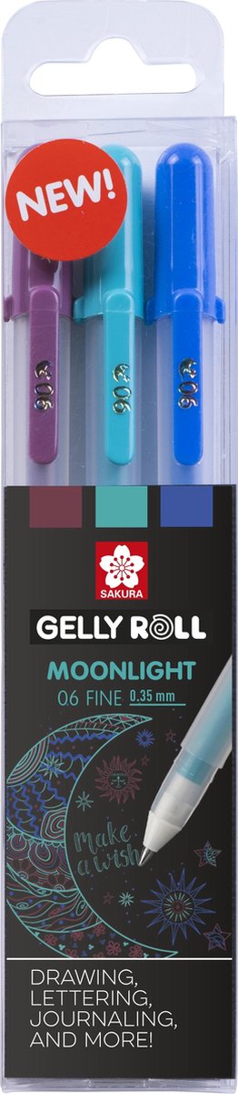 Sakura • penna gel gelly roll moonlight galaxy