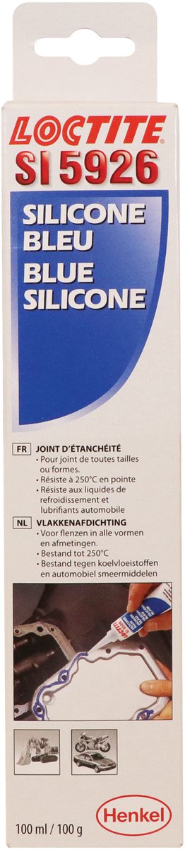 Sigillante per superfici Loctite 5926 silicone 40 ml grigio argento