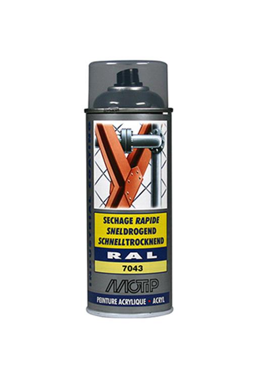 Motip 1051631 - ind. ral 7043 gris tráfico spray 400 ml | 1 pieza