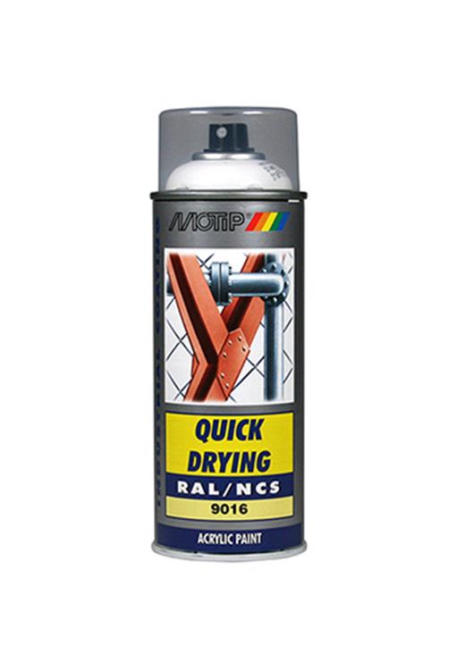 Motip 1051641 - ind. ral 9016 blanco tráfico spray 400 ml | 1 pieza