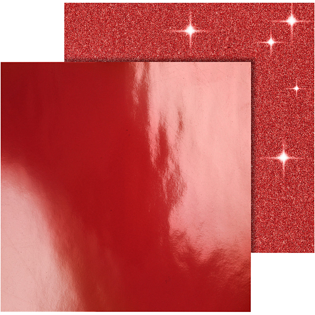 Carta disegno Vivi gade, foglio 30,5x30,5 cm, 120+128 gr, rosso, 2 fogli 1 scatola