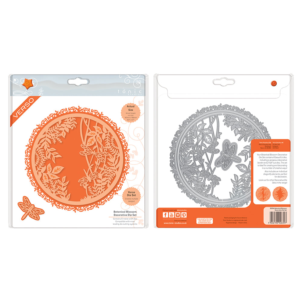Tonic Studios • set di fustelle decorative fiore botanico