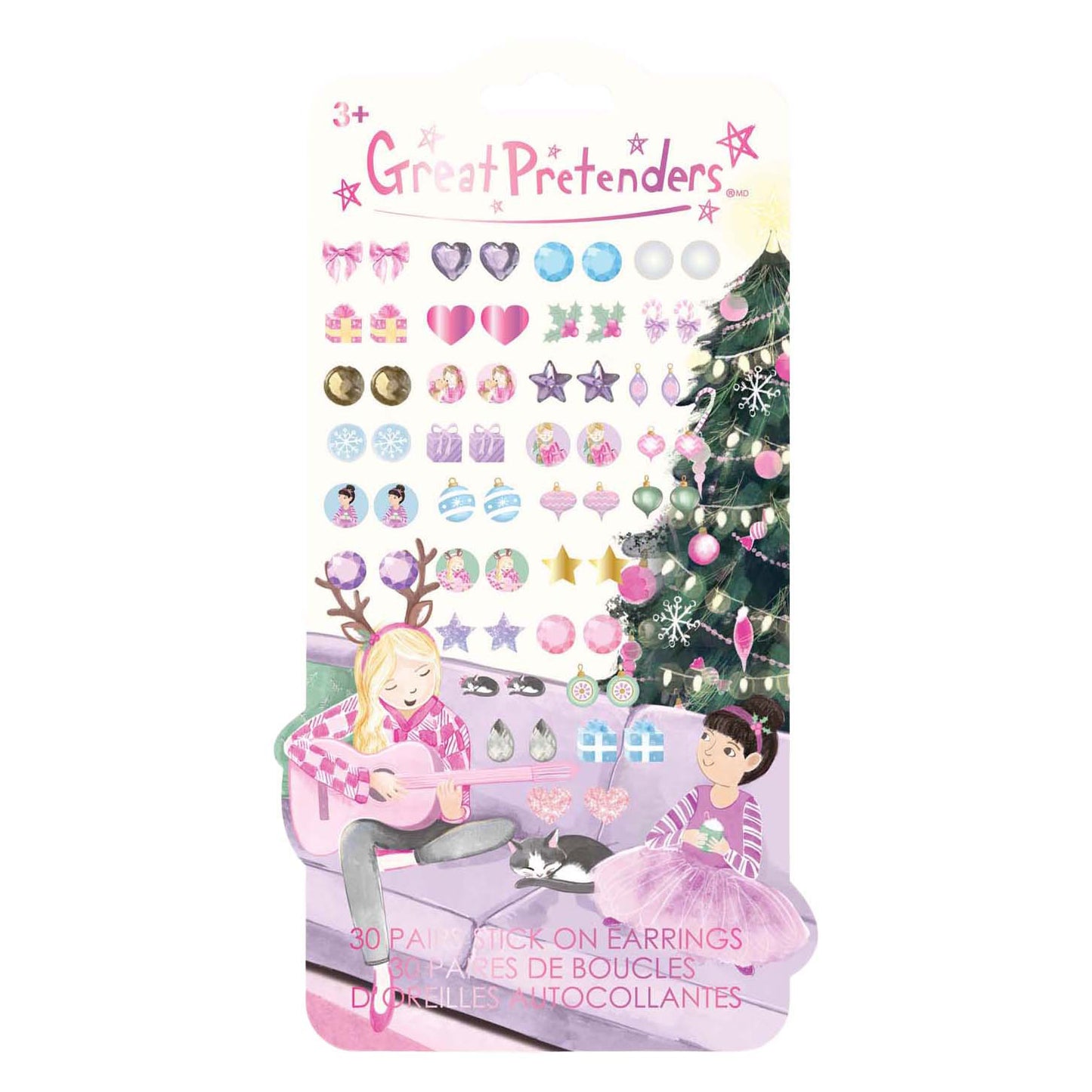 Orecchini adesivi festivi Great pretenders - 30 pz.