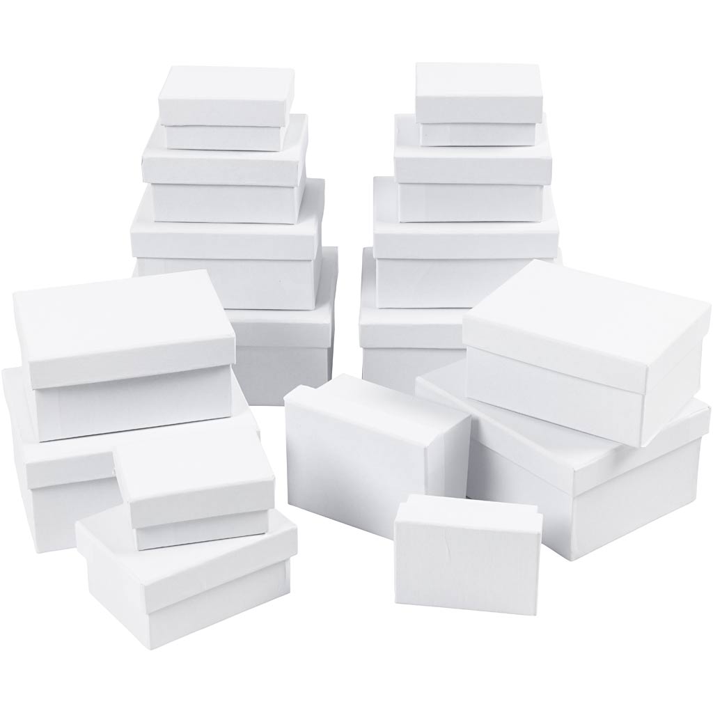 Creative Company Rectangular Boxes Divers, 4st.