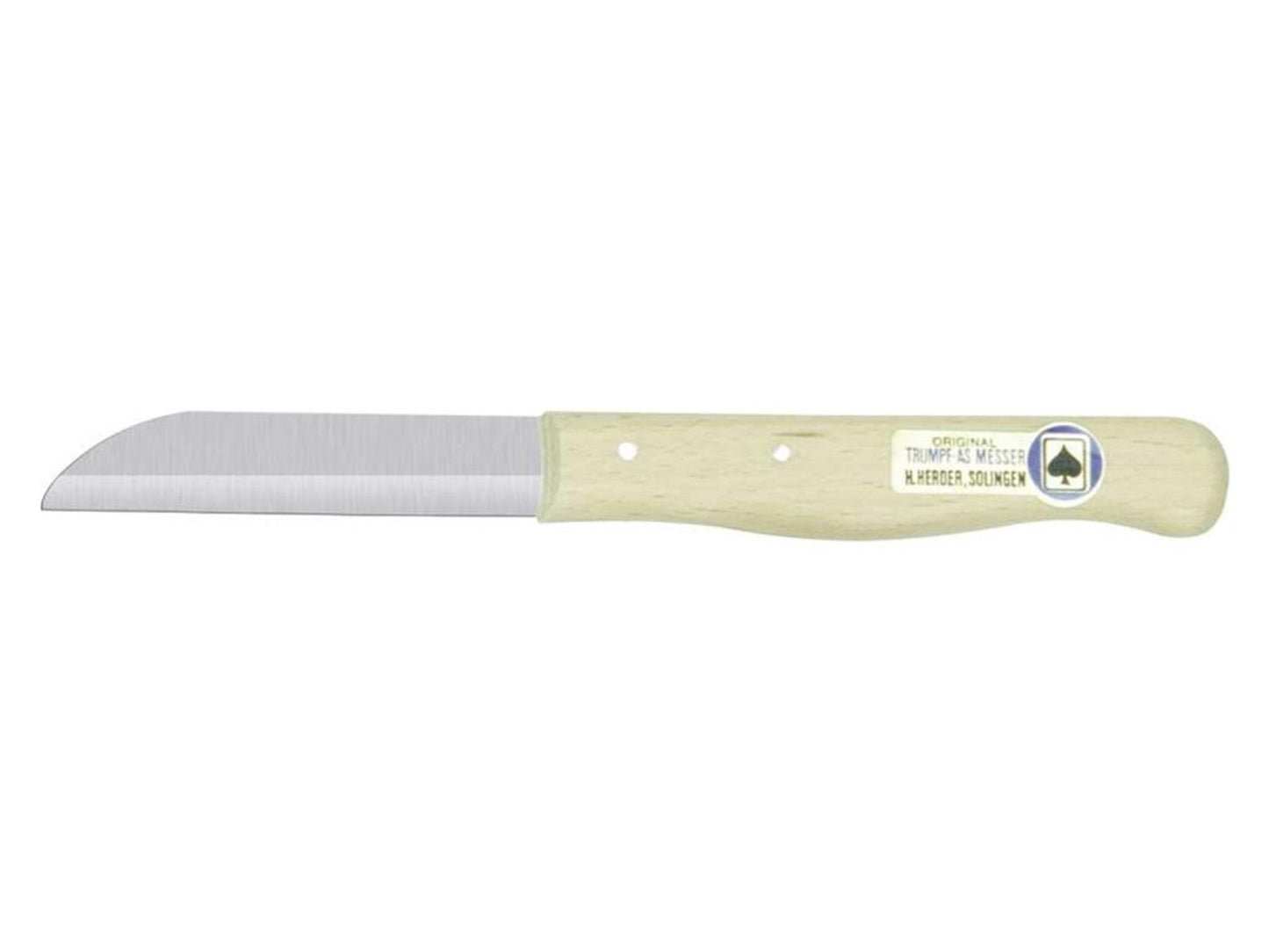 Herder h.h cuchillo pelador madera transparente recto acero inoxidable 10uds
