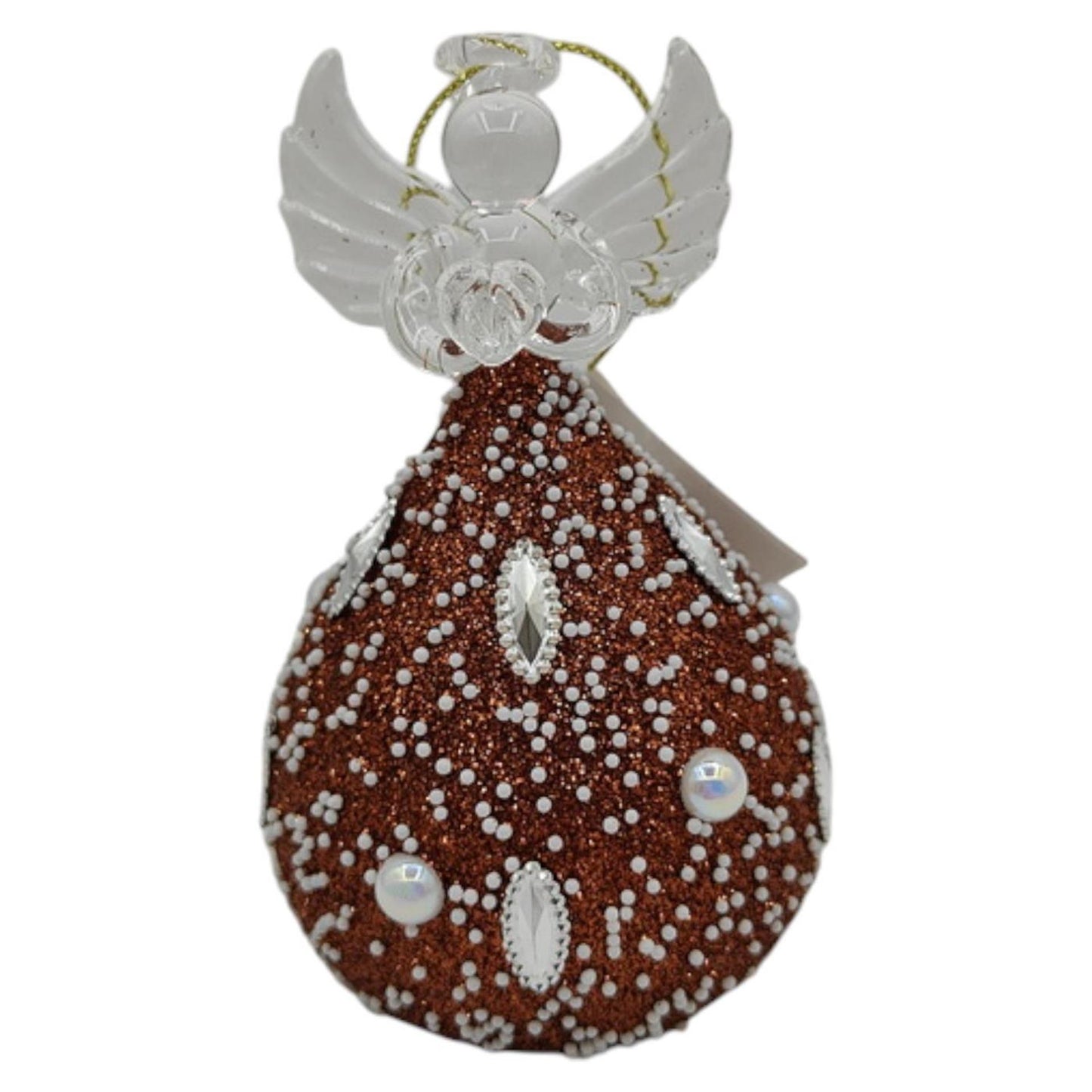 Mansión atmósfera estatua ángel darl led marrón 11cm