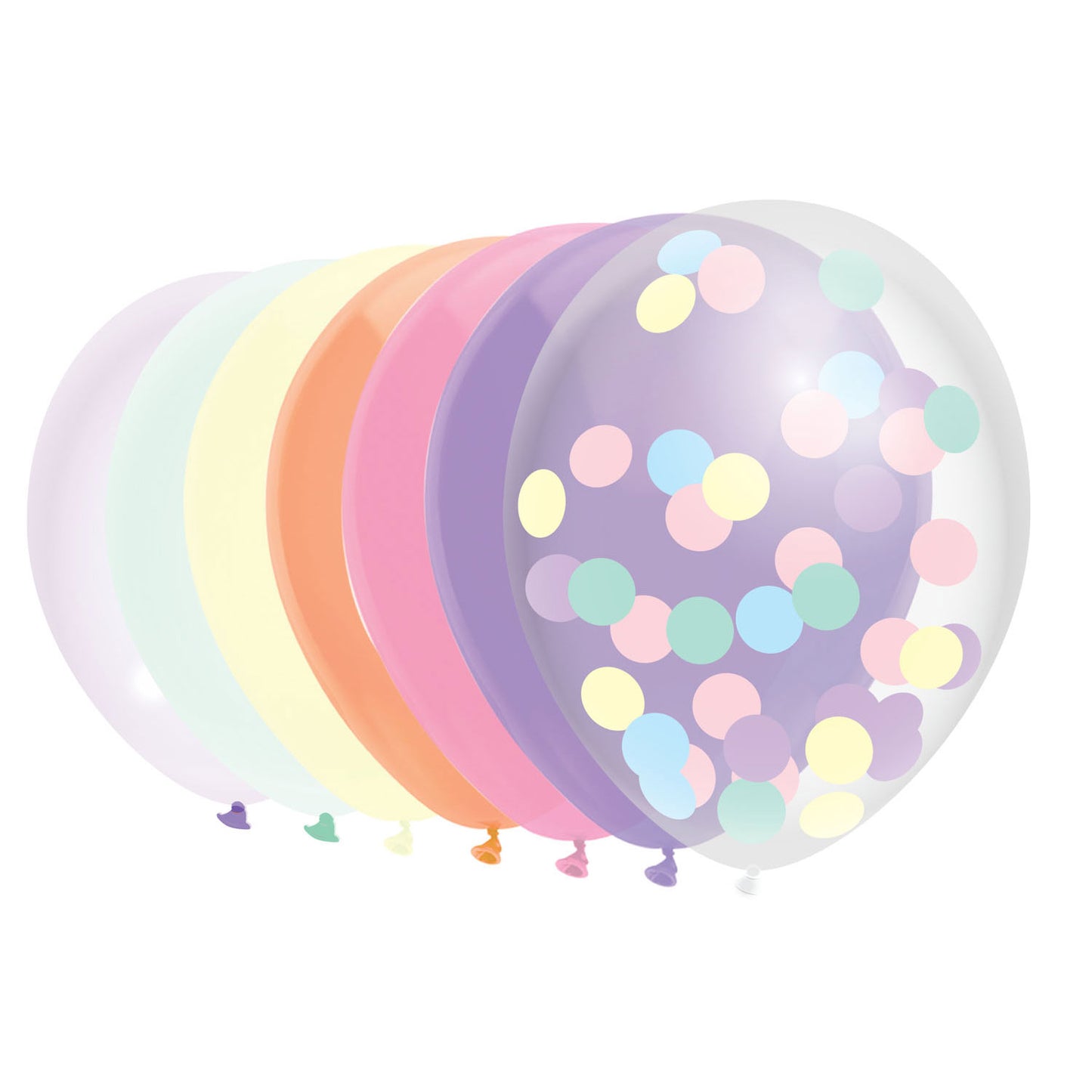 Palloncini Haza Barbabianca pastello, 10 pz.