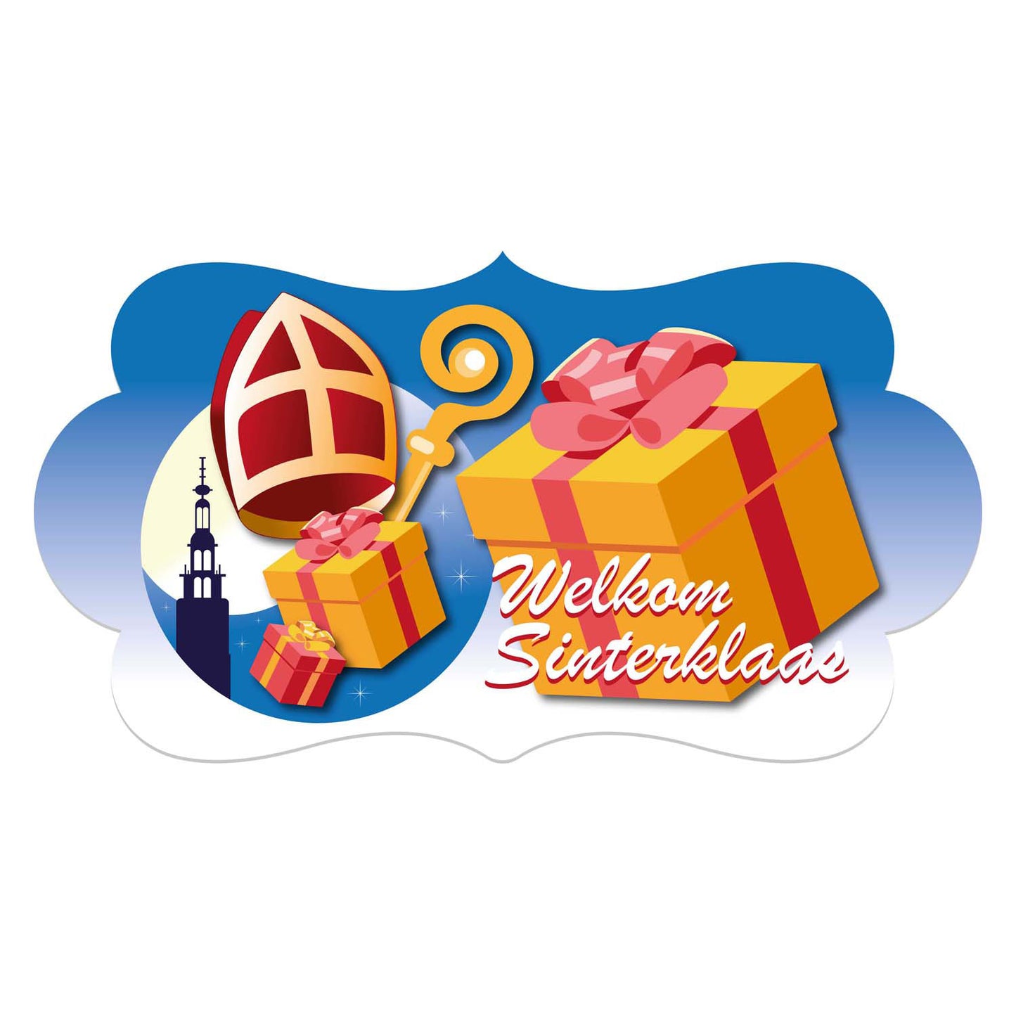 Haza Witbaard Feestboard Bienvenido sinterklaas