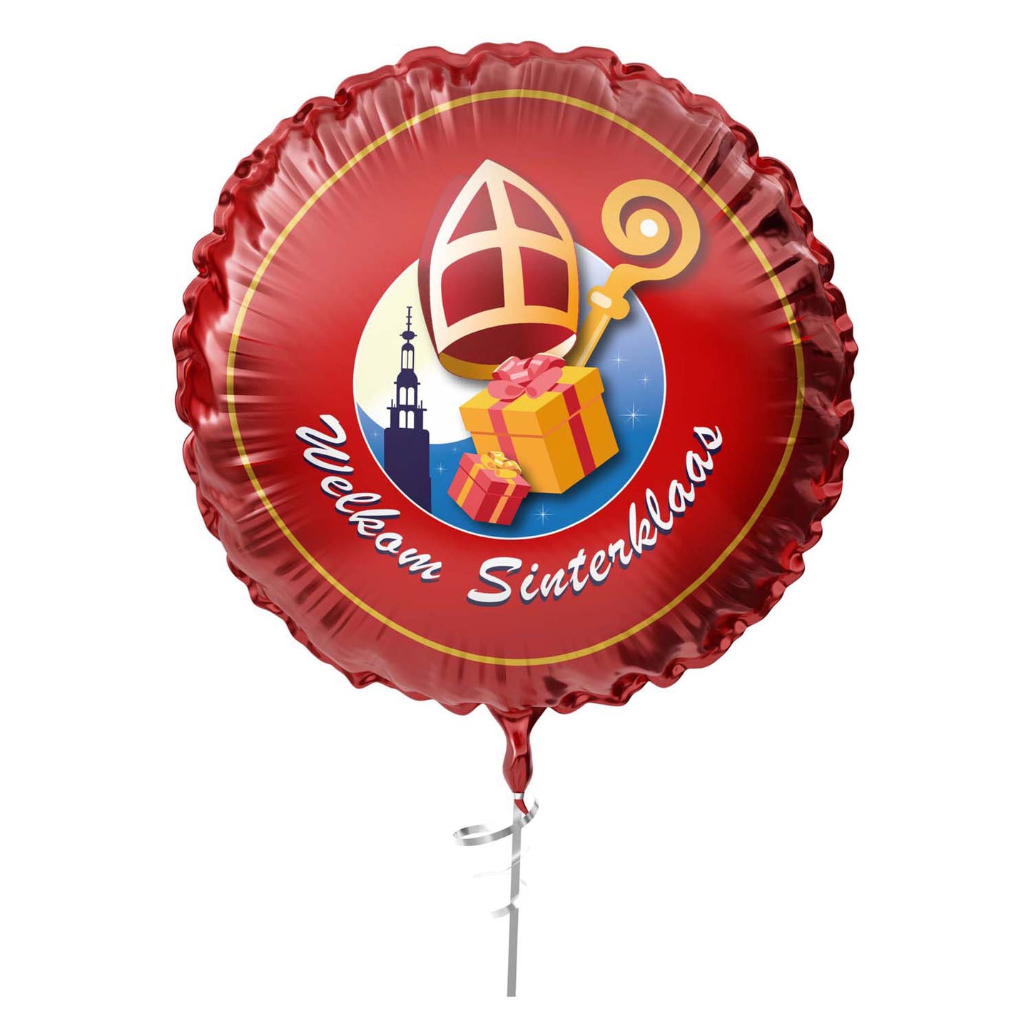 Haza Witbaard Folie Ballon Welcome Sinterklaas