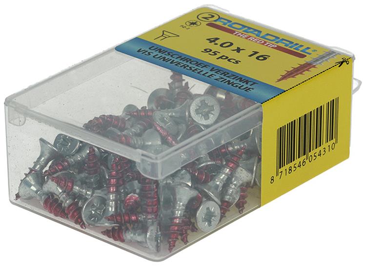 Rotadrill 1039797 - vite universale vk pzd vz 4.0x16mm (95) | 6 pezzi