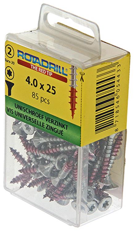 Rotadrill 1039934 - vite universale vktx vz 4.0x25mm (85) | 6 pezzi