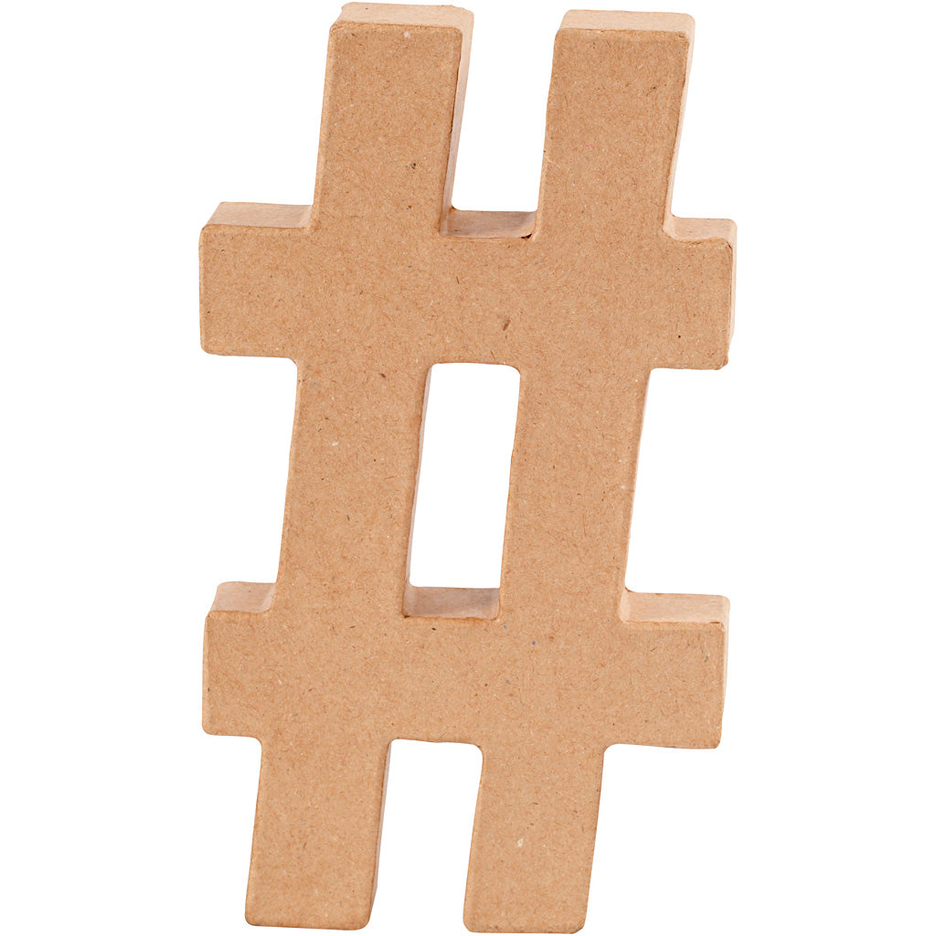 Creative Company Sign, #, H: 20,5 cm, spessore 2,5 cm, 1 pezzo