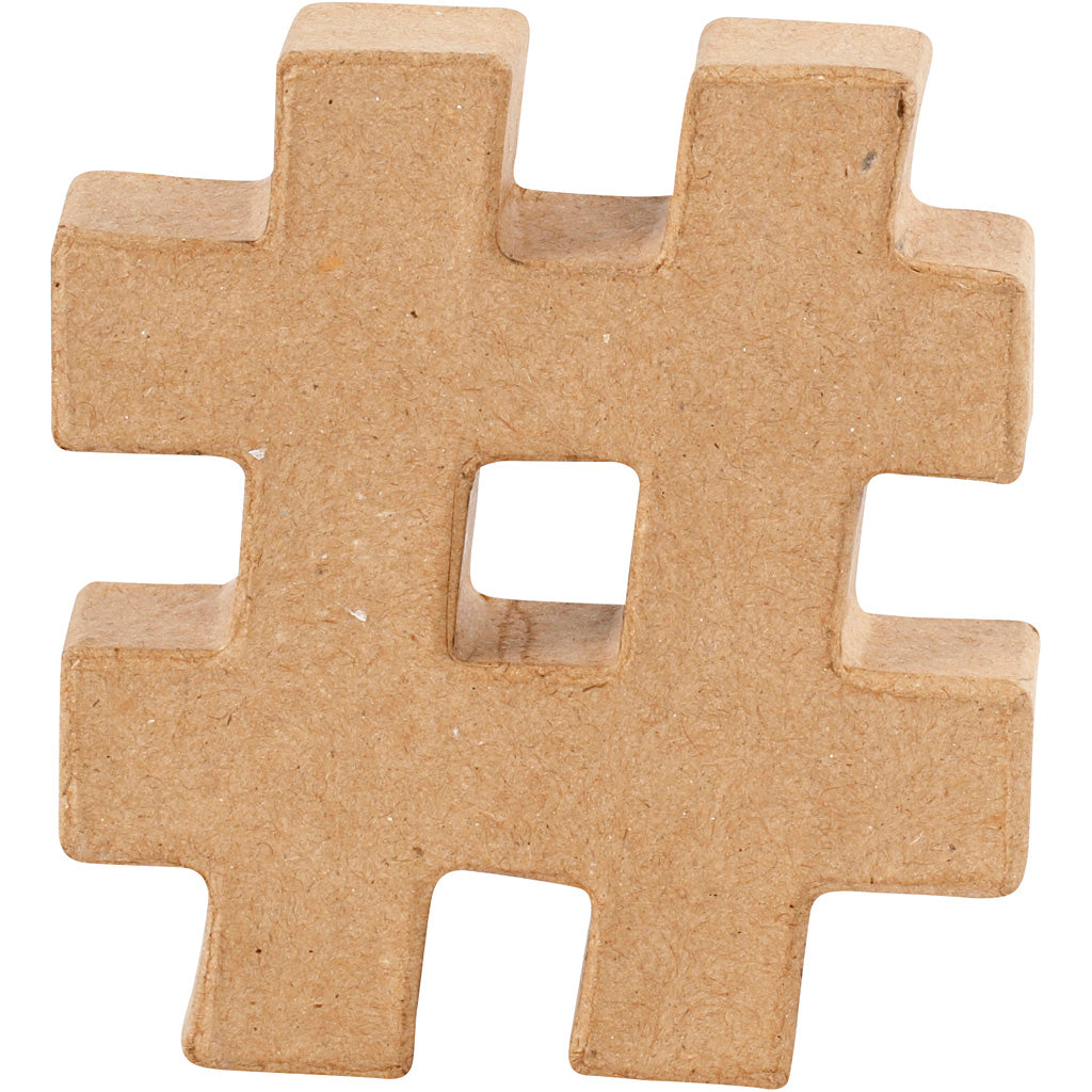 Creative Company Sign, #, H: 10 cm, spessore 1,7 cm, 1 pezzo