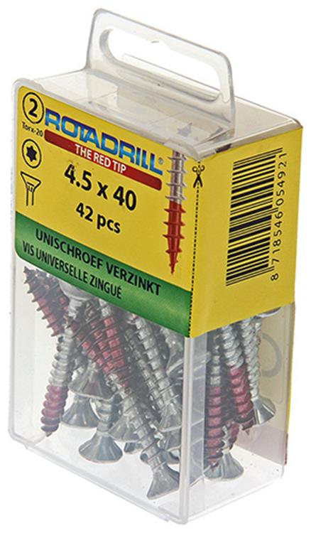 Rotadrill 1039943 - vite universale vktx vz 4,5x40mm (42) | 6 pezzi