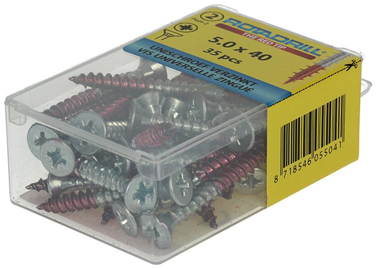 Rotadrill 1039808 - vite universale vk pzd vz 5.0x40mm (35) | 6 pezzi