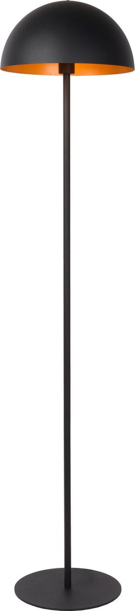 Lucide siemon - lampada da terra - ø 35 cm - 1xe27 - nero