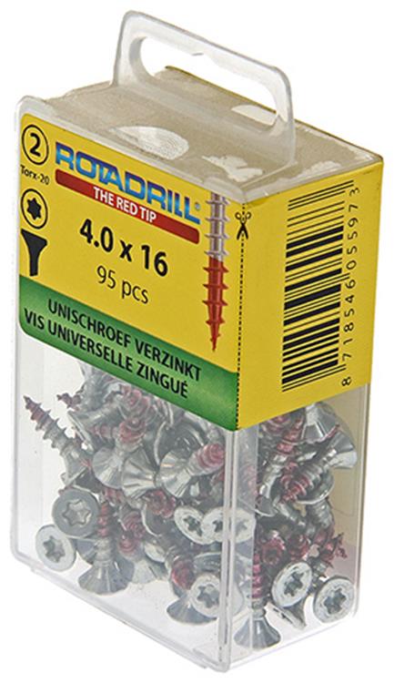 Rotadrill 1039932 - vite universale vktx vz 4.0x16mm (95) | 6 pezzi