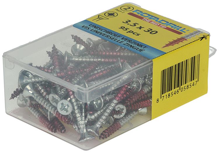 Rotadrill 1039796 - vite universale vk pzd vz 3,5x30mm (95) | 6 pezzi