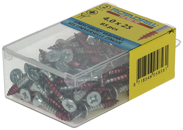 Rotadrill 1039799 - vite universale vk pzd vz 4.0x25mm (85) | 6 pezzi