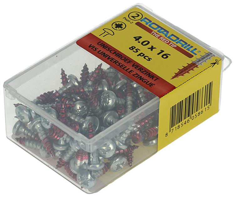 Rotadrill 1039828 - vite universale ck pzd vz 4.0x16mm (85) | 6 pezzi