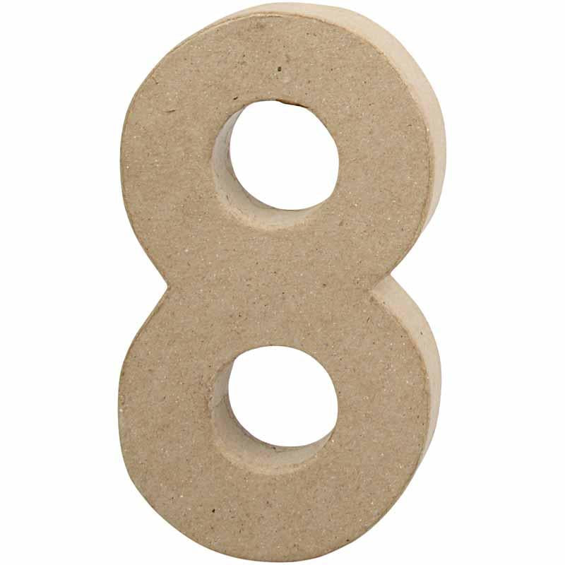Numero azienda Creativ, 8, h: 20,2 cm, l: 11 cm, spessore 2,5 cm, 1 pezzo