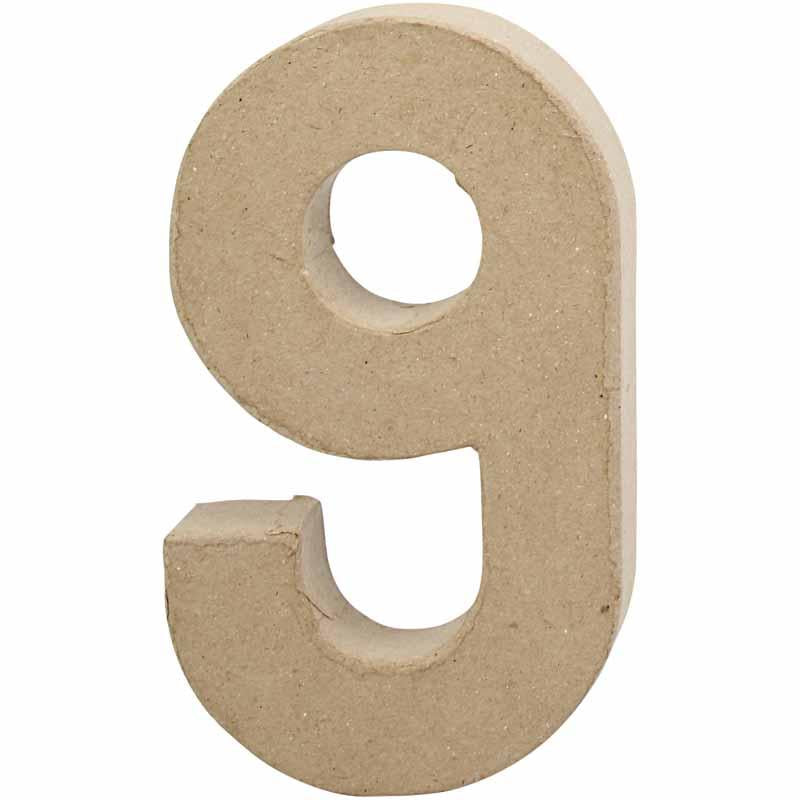 Numero azienda Creativ, 9, h: 20,5 cm, l: 12 cm, spessore 2,7 cm, 1 pezzo