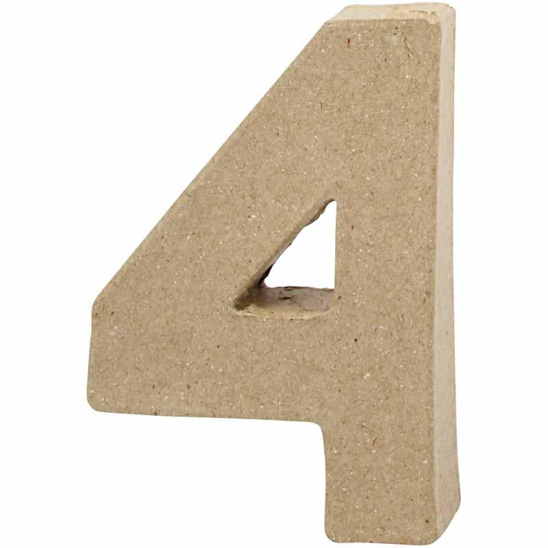 Numero azienda Creativ, 4, h: 10 cm, l: 6,8 cm, spessore 1,7 cm, 1 pezzo