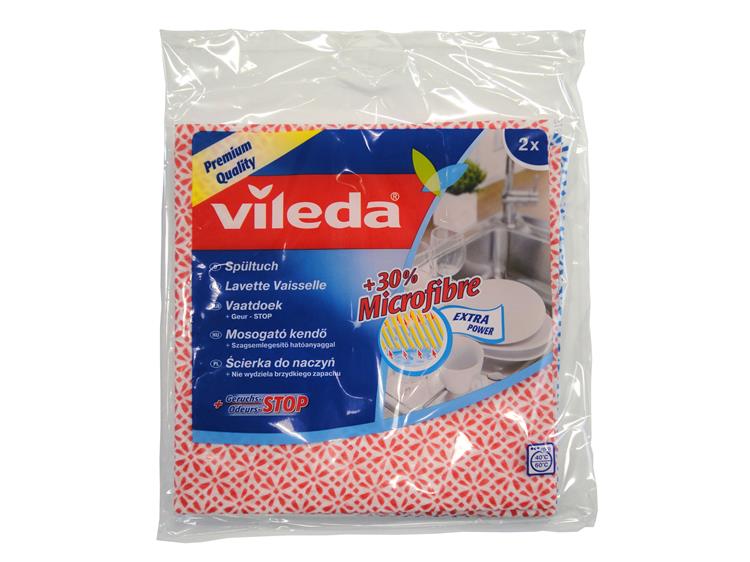 Vileda 1001767 - strofinaccio 2 pz + 30% microfibra | 12 pezzi