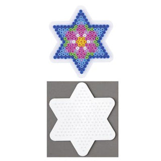 Hama iron beaded board star