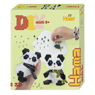 Hama Iron Beads 3D Panda Set 2500 Paps