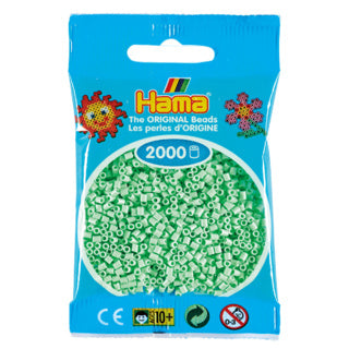 Hama Mini String Beads 2000 pezzi Pastel Mint