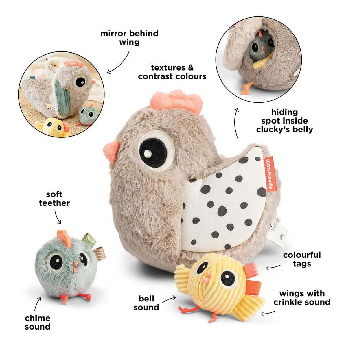 Fatto da attività di cervo coccole