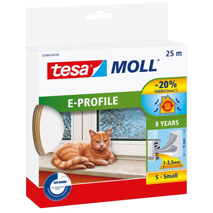Tesa 1003331 - moll cl.e profilo bianco 25m | 10 pezzi