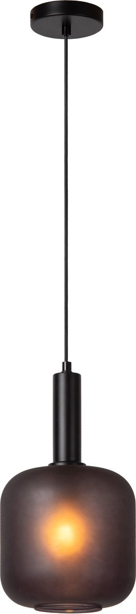 Lucide eloise - lampada a sospensione - ø 21 cm - 1xe27 - nero