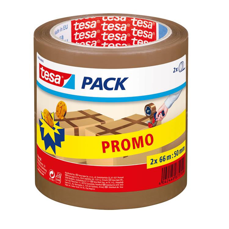 Tesa 1001677 - pack 2 rollos 66mx50mm | 6 piezas