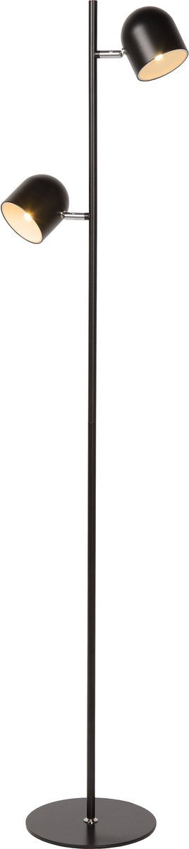 Lucide skanska - lampada da terra - led 3 stepdim - 2x5w 3000k - nero