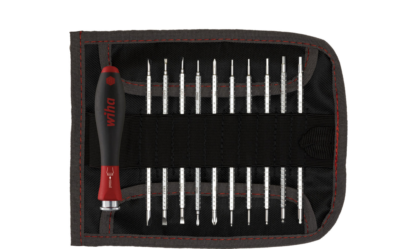 Cacciavite Wiha con set di alberi di cambio del sistema 4,