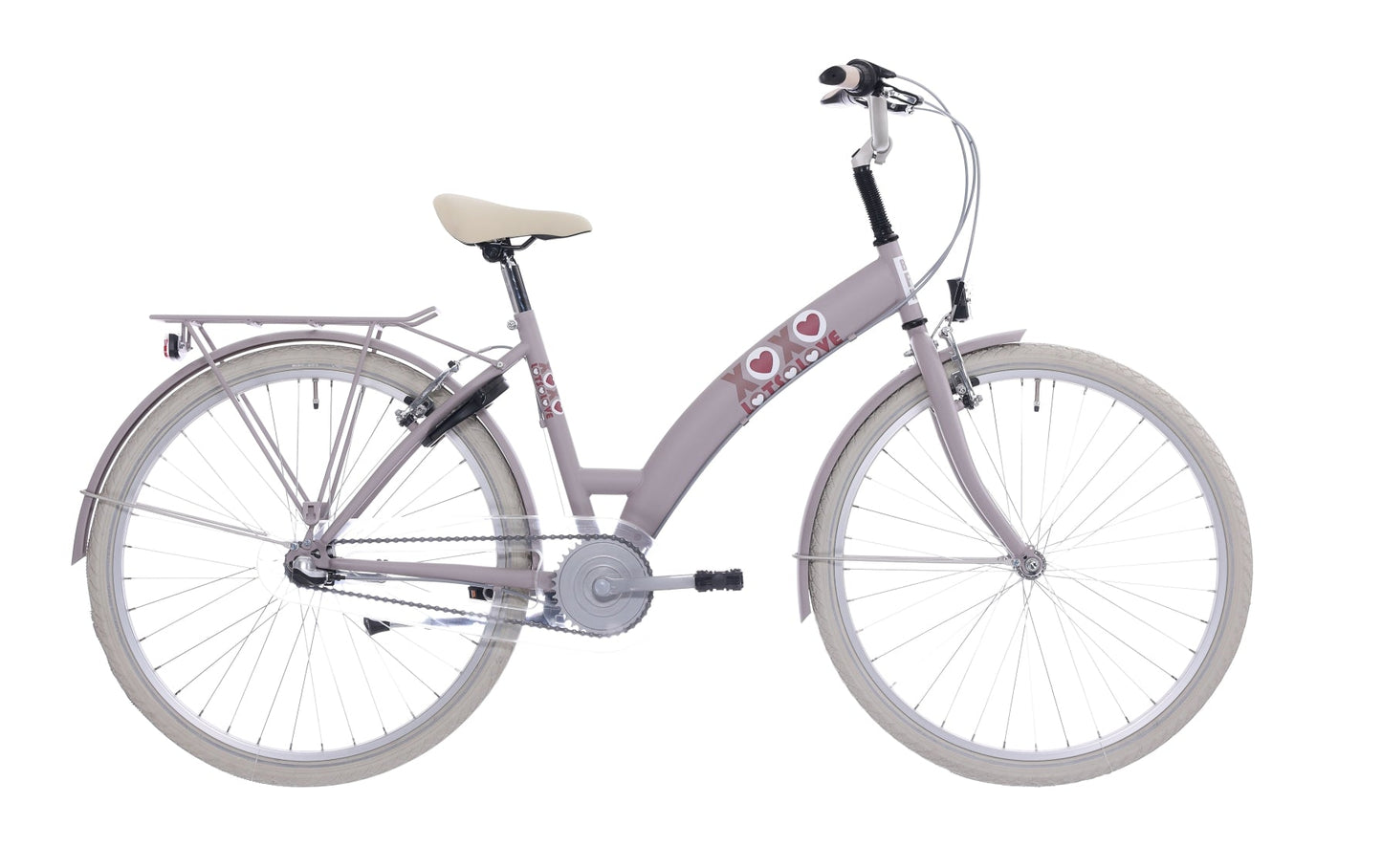 BikeFun Children's Bike 26 Mucho amor con Nexus 3 Gears - Adobe Pink