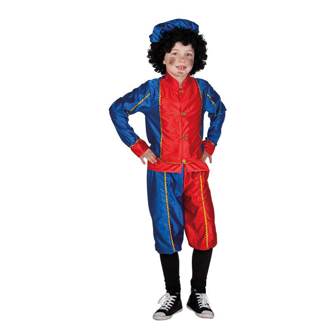 Disfraz Boland Piet rojo azul, 4-6 años