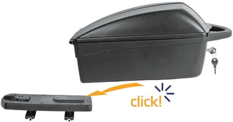 Top Case PoliSport Luxury con confirmación de retroalimentación de equipaje de liberación rápida - Negro