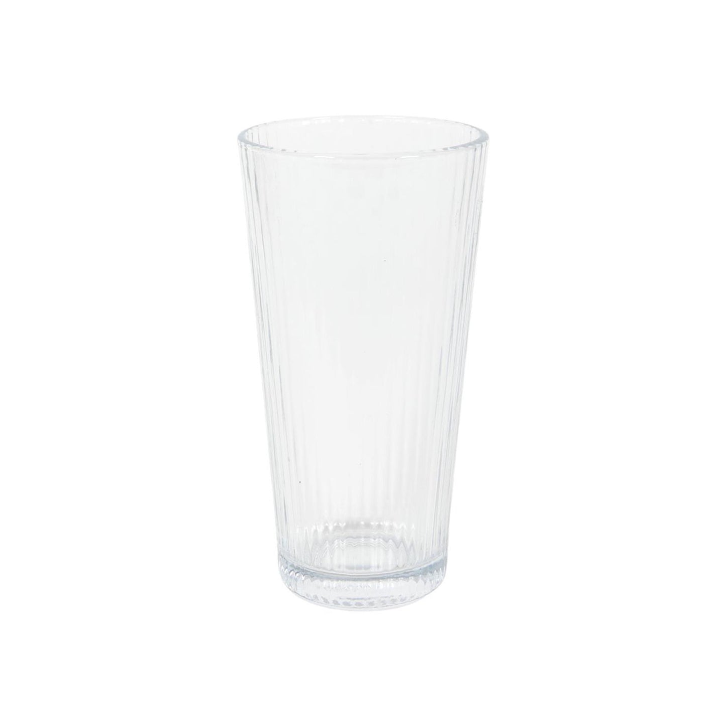 Vaso líneas transparente 320ml 6uds