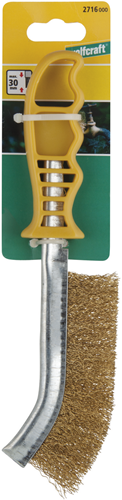 Spazzola metallica manuale Wolfcraft | acciaio inossidabile | 265 mm | 1 pezzo - 2717000