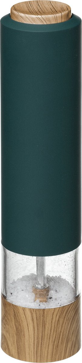 5five macinapepe elettrico plastica verde 22 cm - macinapepe - macina erbe e spezie