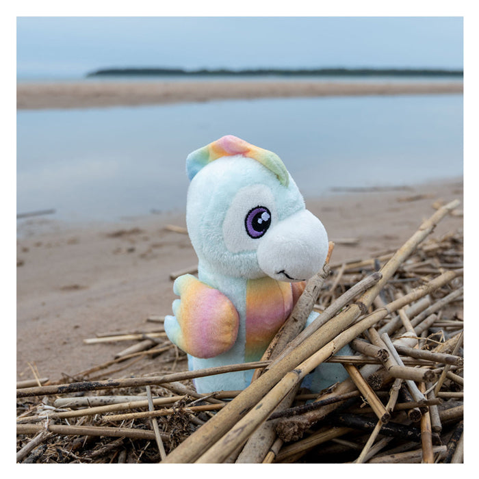 Tactic save the sea zeepaard matilda –duurzame knuffel 20x10x5 cm– gemaakt van 4-7 gerecyclede pet flessen – inclusief adoptiecertificaat – educatief speelgoed vanaf 0 jaar – ecologisch pluche – 100% recyclebaar – bescherm de zee – met gratis app