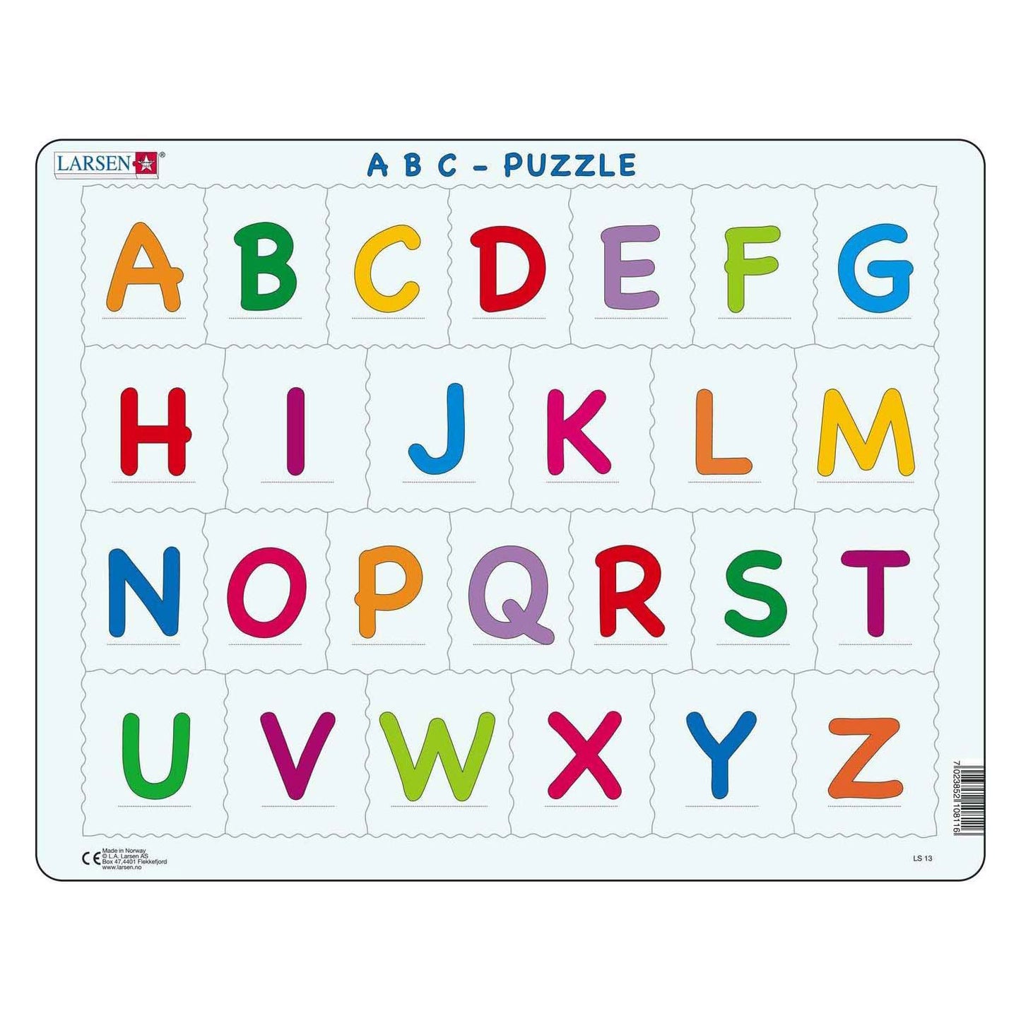 SelectA Larsen Impara a leggere Alfabeto Puzzle, 26st.
